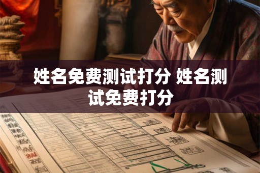 姓名免费测试打分 姓名测试免费打分 姓名免费测试打分 姓名测试免费打分