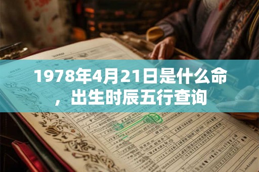 1978年4月21日是什么命，出生时辰五行查询