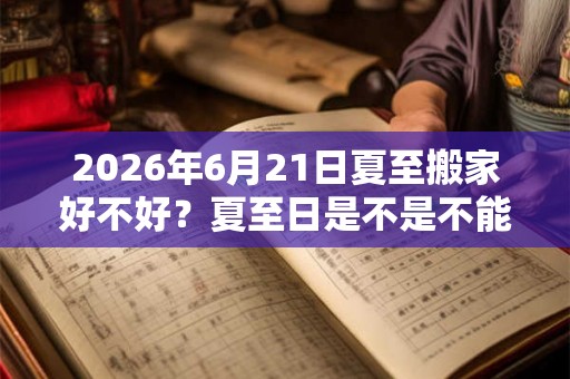 2026年6月21日夏至搬家好不好？夏至日是不是不能搬家？