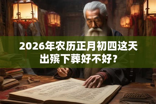 2026年农历正月初四这天出殡下葬好不好？