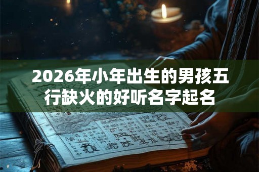 2026年小年出生的男孩五行缺火的好听名字起名 2026年小年出生的男孩五行缺火的好听名字起名