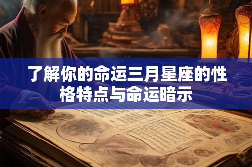 了解你的命运三月星座的性格特点与命运暗示 了解你的命运三月星座的性格特点与命运暗示
