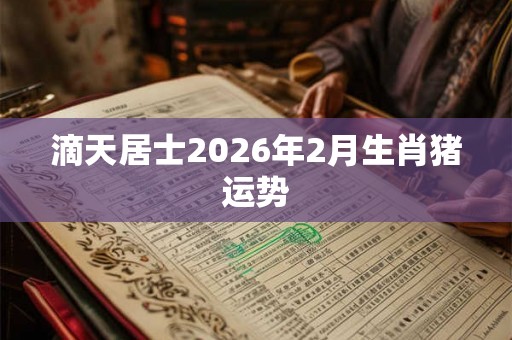 滴天居士2026年2月生肖猪运势