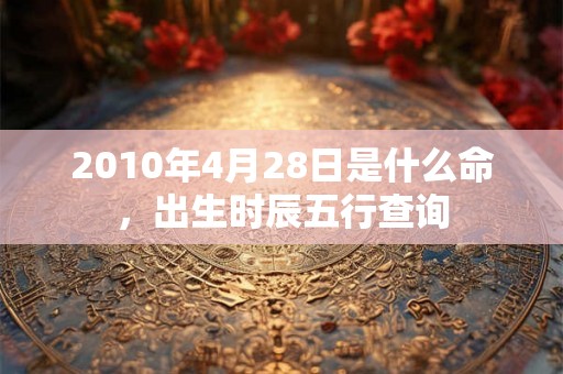 2010年4月28日是什么命，出生时辰五行查询
