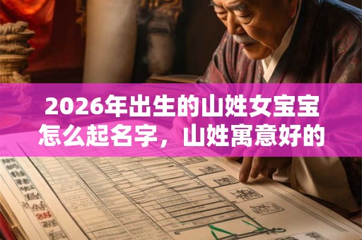 2026年出生的山姓女宝宝怎么起名字，山姓寓意好的名字