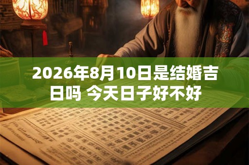 2026年8月10日是结婚吉日吗 今天日子好不好