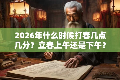 2026年什么时候打春几点几分？立春上午还是下午？