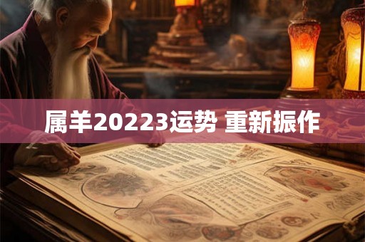 属羊20223运势 重新振作