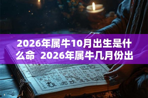 2026年属牛10月出生是什么命  2026年属牛几月份出生最好命