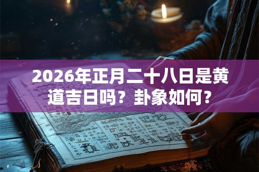 2026年正月二十八日是黄道吉日吗？卦象如何？