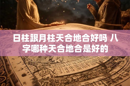 日柱跟月柱天合地合好吗 八字哪种天合地合是好的