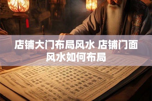 店铺大门布局风水 店铺门面风水如何布局 店铺大门布局风水 店铺门面风水如何布局