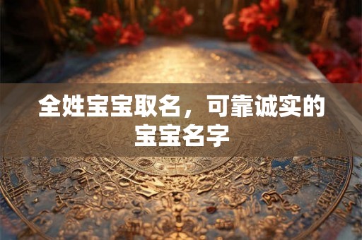 全姓宝宝取名，可靠诚实的宝宝名字