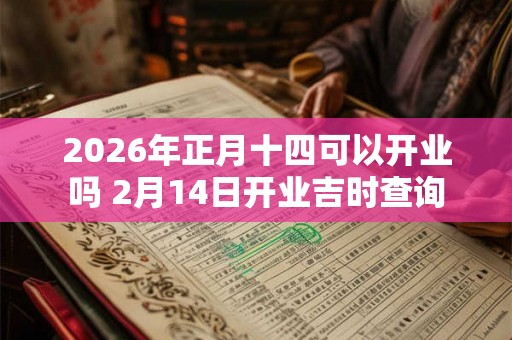 2026年正月十四可以开业吗 2月14日开业吉时查询 2026年正月十四可以开业吗 2月14日开业吉时查询