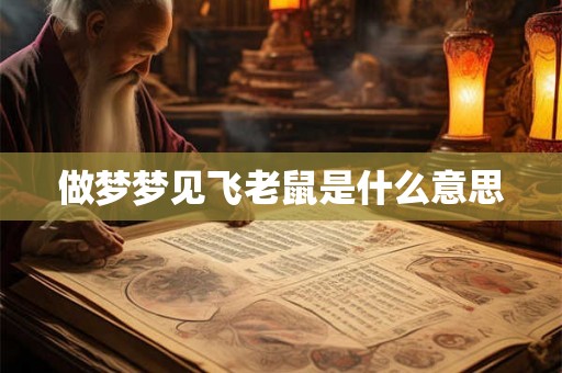 做梦梦见飞老鼠是什么意思