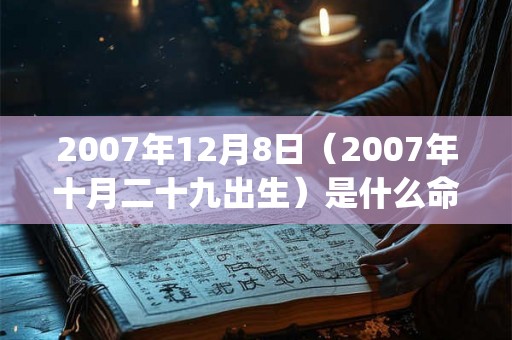 2007年12月8日（2007年十月二十九出生）是什么命_命运如何