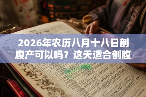 2026年农历八月十八日剖腹产可以吗？这天适合剖腹吗？