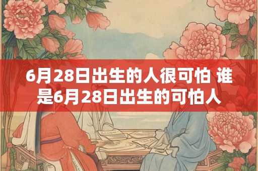 6月28日出生的人很可怕 谁是6月28日出生的可怕人 6月28日出生的人很可怕 谁是6月28日出生的可怕人