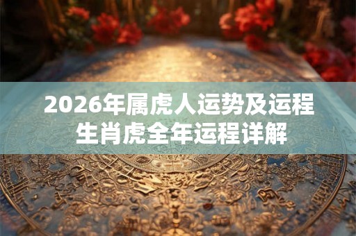 2026年属虎人运势及运程 生肖虎全年运程详解