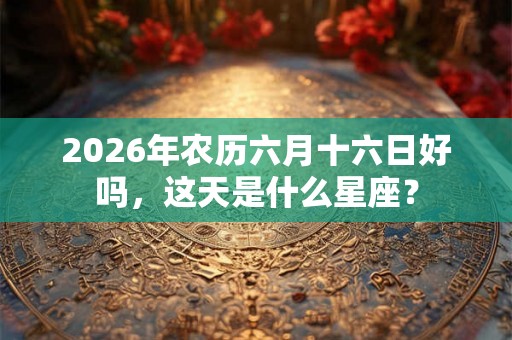 2026年农历六月十六日好吗，这天是什么星座？
