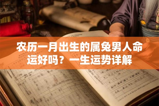 农历一月出生的属兔男人命运好吗?一生运势详解 农历一月出生的属兔男人命运好吗?一生运势详解