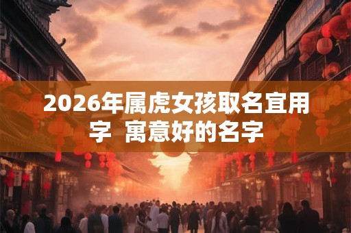 2026年属虎女孩取名宜用字 寓意好的名字 2026年属虎女孩取名宜用字 寓意好的名字
