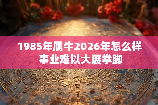 1985年属牛2026年怎么样 事业难以大展拳脚