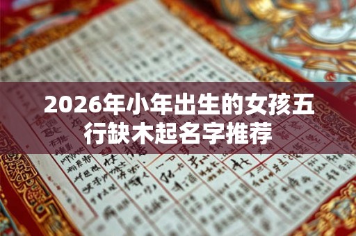 2026年小年出生的女孩五行缺木起名字推荐