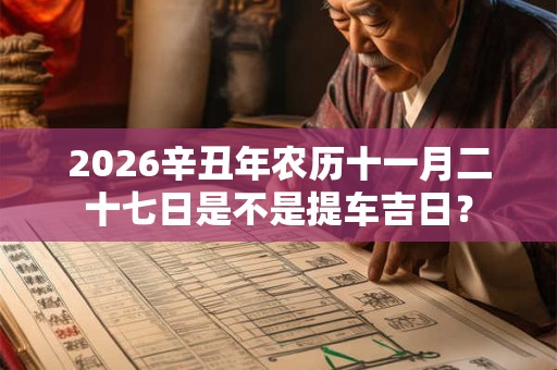 2026辛丑年农历十一月二十七日是不是提车吉日？