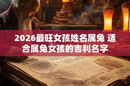 2026最旺女孩姓名属兔 适合属兔女孩的吉利名字