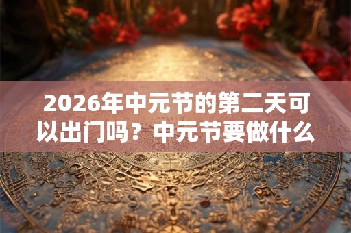 2026年中元节的第二天可以出门吗?中元节要做什么? 2026年中元节的第二天可以出门吗?中元节要做什么?