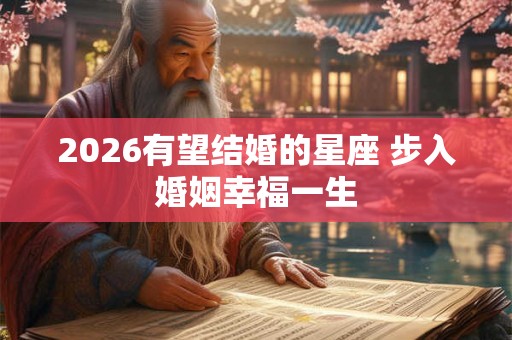 2026有望结婚的星座 步入婚姻幸福一生