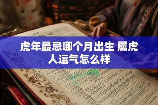 虎年最忌哪个月出生 属虎人运气怎么样