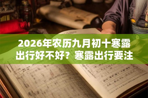 2026年农历九月初十寒露出行好不好？寒露出行要注意什么？