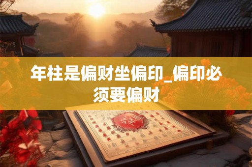 年柱是偏财坐偏印_偏印必须要偏财
