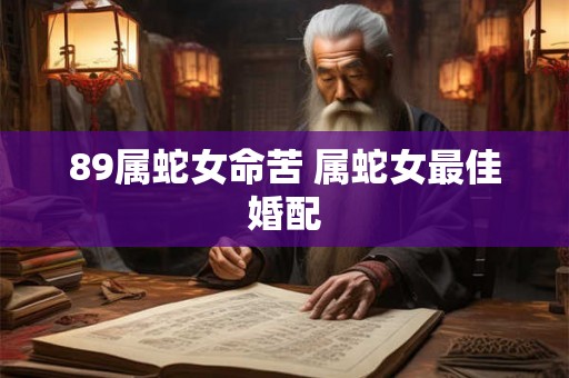 89属蛇女命苦 属蛇女最佳婚配