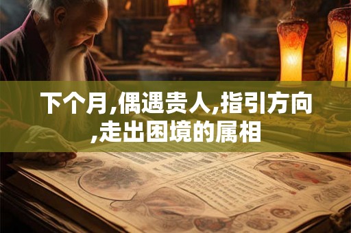 下个月,偶遇贵人,指引方向,走出困境的属相