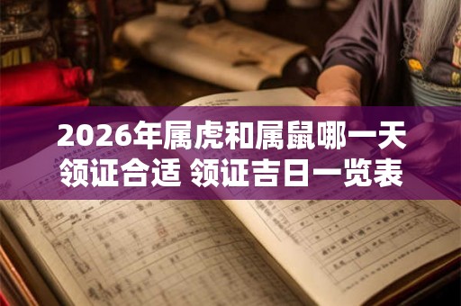 2026年属虎和属鼠哪一天领证合适 领证吉日一览表