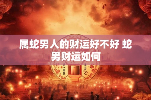 属蛇男人的财运好不好 蛇男财运如何
