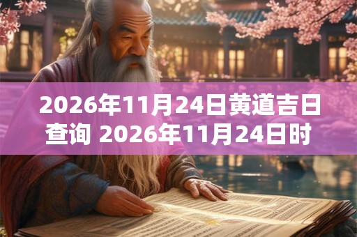 2026年11月24日黄道吉日查询 2026年11月24日时辰吉凶