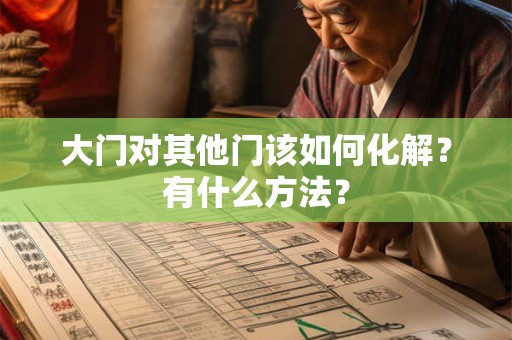 大门对其他门该如何化解？有什么方法？