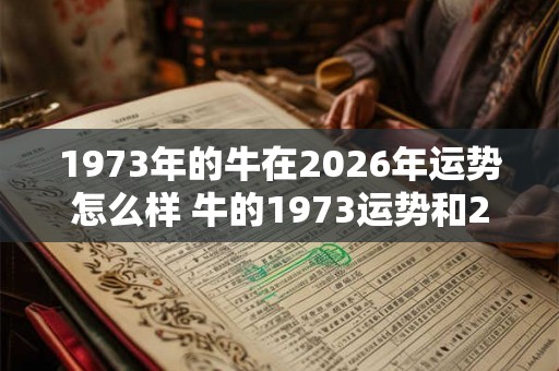 1973年的牛在2026年运势怎么样 牛的1973运势和2026运势有何不同