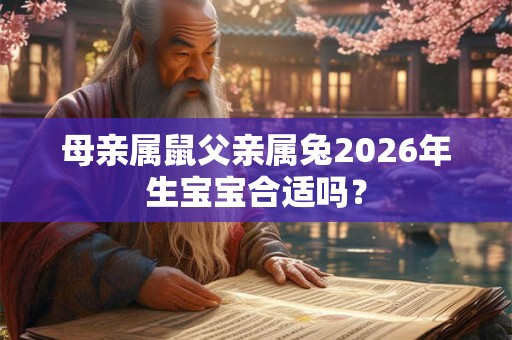母亲属鼠父亲属兔2026年生宝宝合适吗？