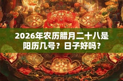 2026年农历腊月二十八是阳历几号？日子好吗？