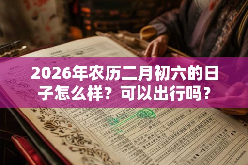 2026年农历二月初六的日子怎么样？可以出行吗？