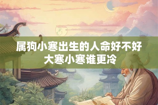属狗小寒出生的人命好不好 大寒小寒谁更冷