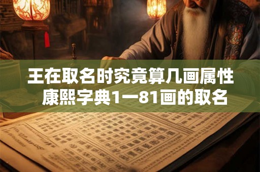 王在取名时究竟算几画属性  康熙字典1一81画的取名