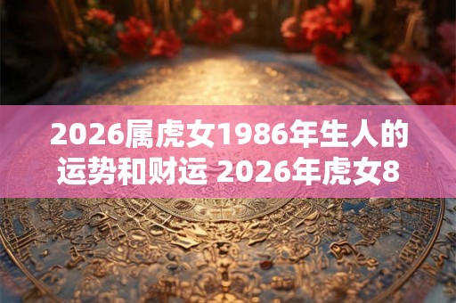 2026属虎女1986年生人的运势和财运 2026年虎女86年生运势财运如何