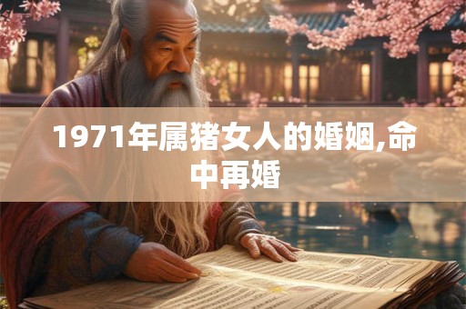 1971年属猪女人的婚姻,命中再婚