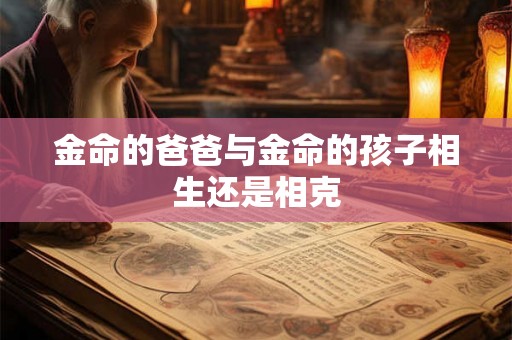 金命的爸爸与金命的孩子相生还是相克 金命的爸爸与金命的孩子相生还是相克